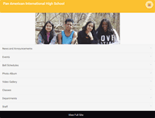 Tablet Screenshot of panamericanihs.org